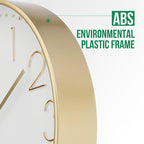 Wall Clock 10 Inch Non-Ticking Silent Modern Simple Style Round Decor Clock - Image 4