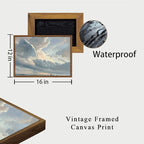 OIQArtOIQ Vintage Landscape Canvas Wall Art Framed Natural Scenery Painting - Image 5