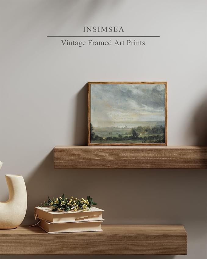 InSimSea Framed Canvas Wall Art, Vintage Decor - Image 4