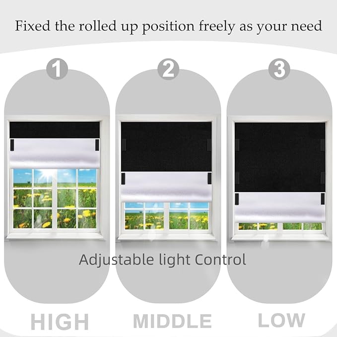 100% Blackout Blinds Magnetic Window Cover 57x40Inch, No Drill PortableCuttable - Image 6