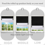 100% Blackout Blinds Magnetic Window Cover 57x40Inch, No Drill PortableCuttable - Image 6