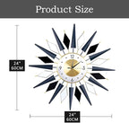 Large Metal DecorativeSilent Non-Ticking Modern Big Wall Clocks - Image 5