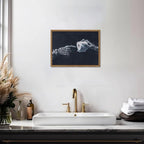 Funny Skeleton Bathroom Wall Art Gothic Skull Hand and Toilet Paper Bathroom - Image 8