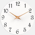 Mosewa Wall Clock Silent Non Ticking Battery Operated White Modern Simple by MOSEWAWALLCLOCK