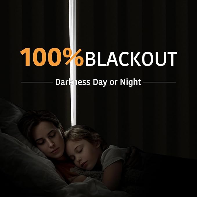 RYB HOME 100% Blackout Doorway Curtains, Closet Curtain - Image 3