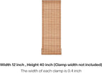 LazBlinds No Tools No Drill Bamboo Roller Shades, Cordless Bamboo Blinds - Image 7
