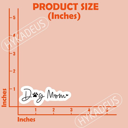 (3Pcs) Dog Mom Sticker, Waterproof Vinyl Decals for Scrapbook Laptop Phone Case Tumbler Water Bottle Cup, Gift for Mom Mama Mothers Day Dog Lovers, 3 x 1.2 Inch
