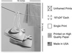 Poster Master Shoes in Clothesline Print - Image 2
