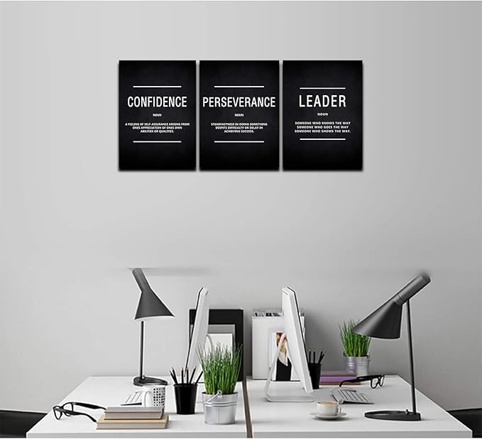 KAWAHONE Canvas Painting Wall Art Large, Motivational Leader Confidence - Image 2