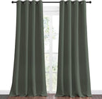 NICETOWN Dark Mallard Blackout Draperies Curtains, 55 inches Wide by 102 inches - Image 2