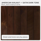Homeforia Walnut 12 inch Floating Shelf, High End Solid Real Wood Small 12inch - Image 7