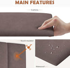 IFNOW Wall Mounted Upholstered Headboard Queen, 3D Peel and Stick Soundproof - Image 4