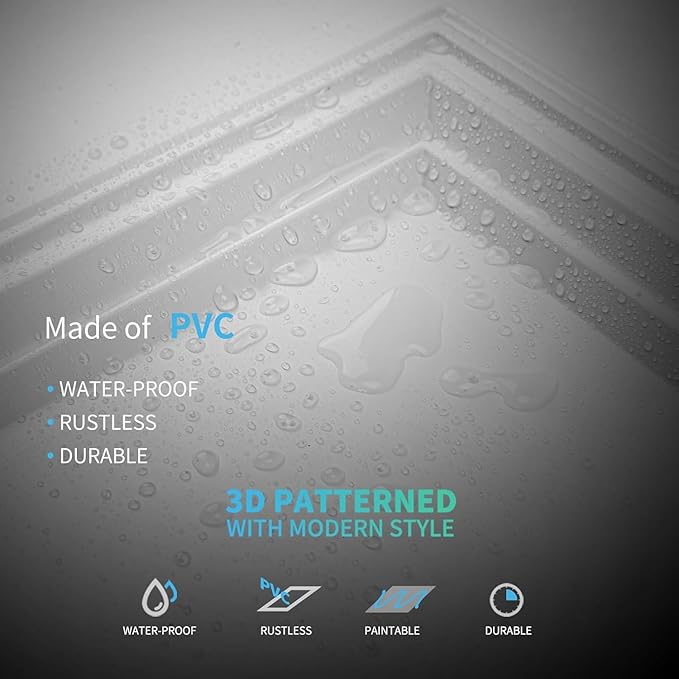 Art3d 12-Pack Drop Relief Ceiling Tiles - Image 3