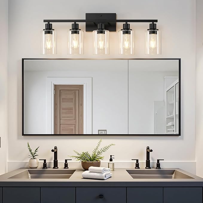 MOKATNG 5-Light Bathroom Light Fixtures, Vanity Light - Image 5