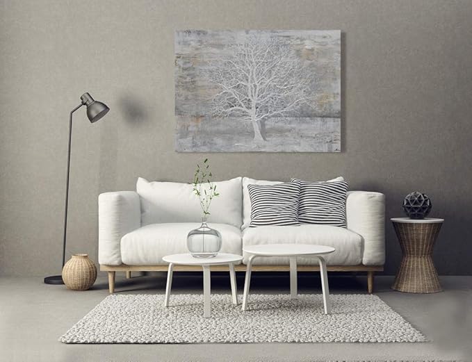 Yihui Arts Abstract Trees Painting Canvas Prints Wall Art Decor Framed - Image 7
