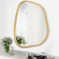 Irregular Asymmetrical Mirror Wall Mounted, Unique Vanity Mirror, Shaped by HLFMVWE