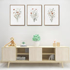KISSFOX Framed Wildflower Wall Art Floral Canvas Wall Art Flower Pictures Wall - Image 2