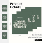 Locomiss Sage Green Christian Wall Art Decor Posters, Modern Bible Verse - Image 2