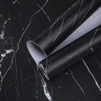 practicalWs 23.6''×118'' Marble Contact Paper Black/White Peel and Stick - Image 3