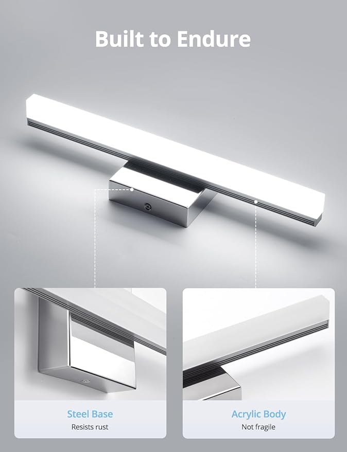 Combuh LED Bathroom Vanity Light Bar 16 Inch 9W IP44 Over Mirror Lighting - Image 5
