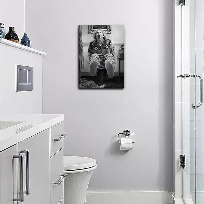 Funny Bathroom Canvas Wall Art Set of 2 - Image 7
