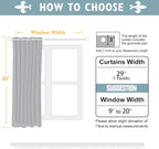 ChrisDowa Small Window Curtains 50 inches Long - Image 5