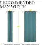 NICETOWN Kitchen Blackout Curtains 48 inches Long, Thermal Insulated Solid - Image 7