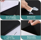 Arthome 35.4''x120'' Black Contact Paper, Self Adhesive Wallpaper Waterproof - Image 6