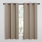 NICETOWN Window Curtain Panels, Thermal Insulated Solid Grommet Blackout by NICETOWN