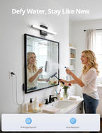 Combuh Black Plug in Vanity Light Bar Corded - Image 6