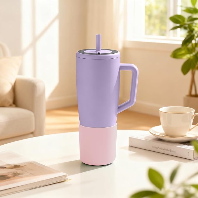 Tall Silicone Boot Compatible with Brumate Era 40 oz 30 oz Tumbler with Handle, Protective Anti-Slip & Anti-Scratches Cover Bumper Accessories