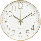 Wall Clock Non-Ticking Silent Modern Simple Style Round Decor Clock by BAKBRAND