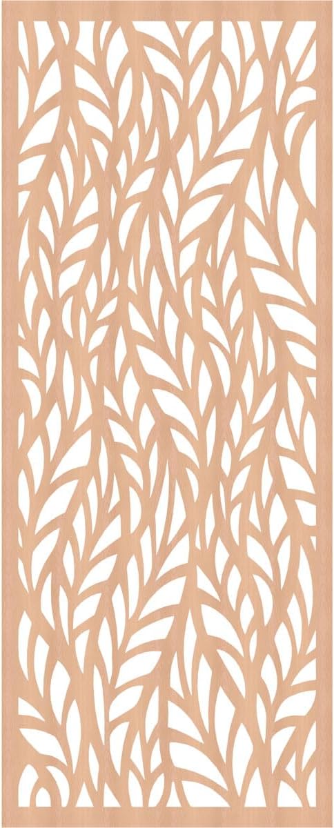 25 3/8"W x 64 3/8"H x 1/4"T Ortonville Decorative Fretwork Wood Wall Panels - Image 2
