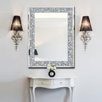QMDECOR Crystal Crush Diamond Rectangle Silver Mirror - Image 4