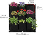 WFIST Vertical Hanging Planter Bag, Breathable Felt Wall Garden Planter - Image 2