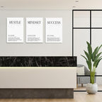 GUBIYU The Hustle Inspirational Canvas Motivational Poster - Image 4