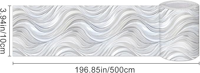 HOMETITUTE Wallpaper Border Peel and Stick Decorative Wall Trim Self Adhesive - Image 3