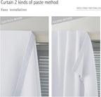 Thermal Blackout Curtains with Self-Adhesive Tape, No Rod No Drill Easy Install - Image 6