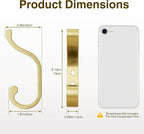 bussdis Large Wall Hooks for Hanging Coats: Heavy Duty Wall-Mount Hanger - Image 8