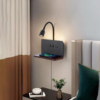 Bedside Wall Sconces with Wireless Charging Station & USB Charging, 3 - Image 2