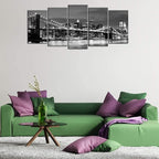 Wieco Art Large Brooklyn Bridge Night View Modern Giclee Canvas Prints Artwork - Image 9