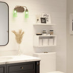 RICHER HOUSE Floating Shelves Bathroom, Above Toilet Bathroom Shelves, Wall - Image 5