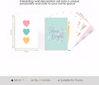 tgguytiy 9 Pcs Girls Room Wall Art Set, Cute Inspirational Nursery Decor - Image 3