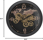 CLXEAST 24 Inch Moving Gear Wall Clock - Image 10