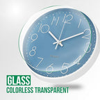 Wall Clock 12 Inch Non-Ticking Silent Modern Simple Style Round Decor Clock - Image 5