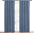NICETOWN Blackout Curtains for Living Curtains, Window Treatment Curtains & - Image 2