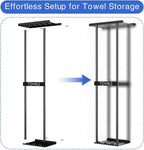 2-Tier Wall-Mounted Towel Rack - Image 8