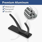pickpiff Matt Black Self Adhesive Coat Hooks - Image 6
