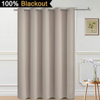 Yakamok 100% Blackout Lined Panels, Thermal Insulated Blackout Curtains - Image 2
