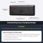 LED Digital Wall Clock with Large Display, Big Digits, Auto-Brightness - Image 5